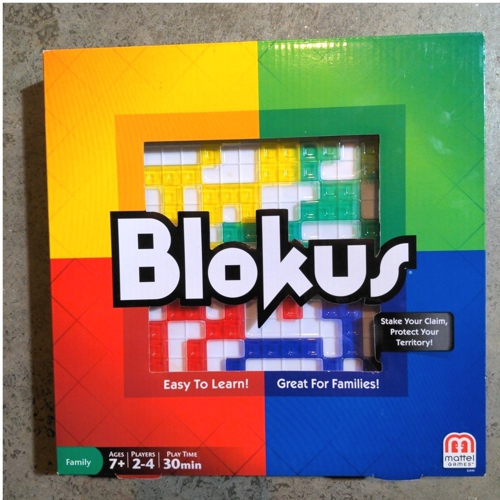 Blokus Strategy Board Game Mattel Family Game Night Complete Vintage Fun